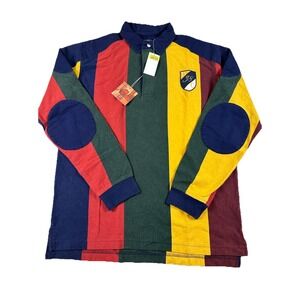 Vtg Daniel‎ Cremieux 90s Color Block Rugby Polo Shirt NWT Deadstock Streetwear M